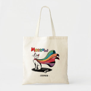 Super Cat Meeeow – Rainbow Cape Pride Cat Tote Bag