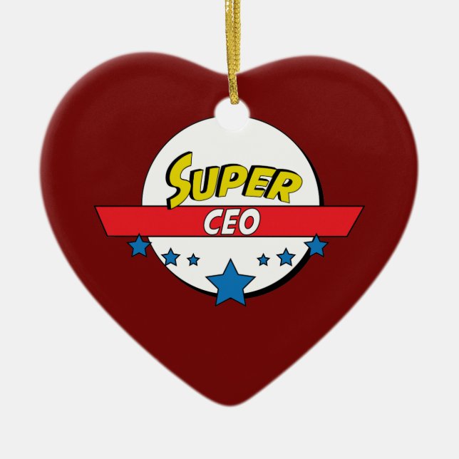 Super CEO, #CEO Ceramic Ornament (Front)