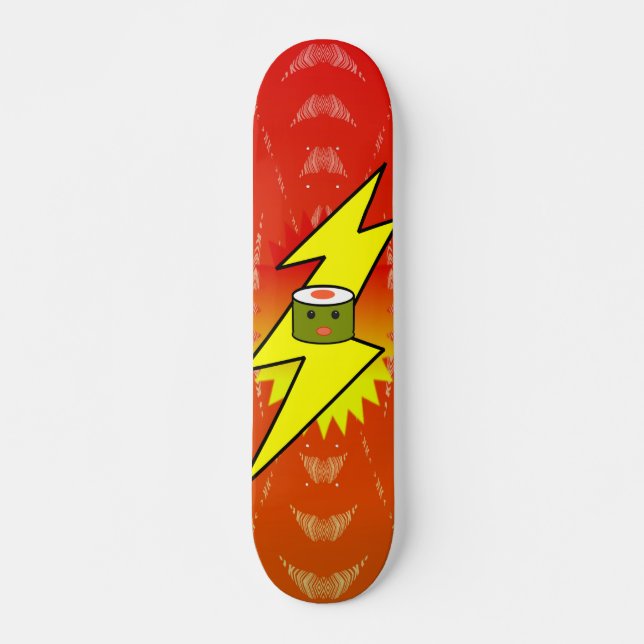Super Charged Sushi - - Customised Skateboard (Front)