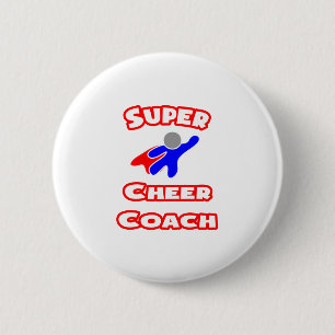 Super Cheer Coach 6 Cm Round Badge