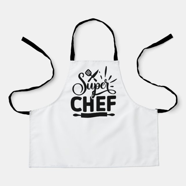 Super Chef Kitchen Apron with Tools (Front)