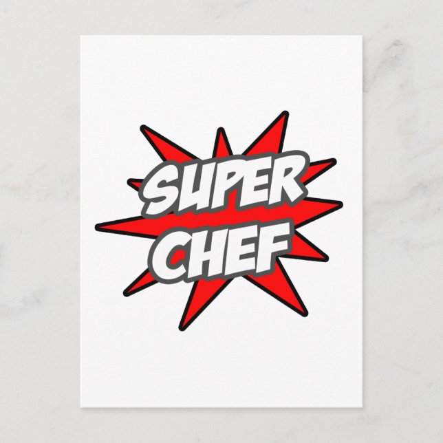 Super Chef Postcard (Front)