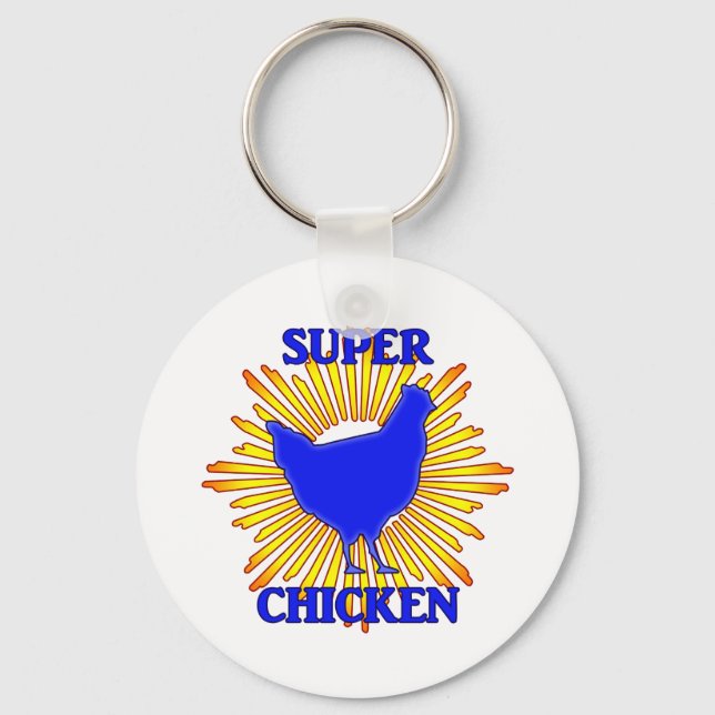 Super Chicken Key Ring (Front)
