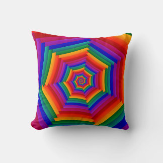 Super Colourful Fractal Spiral  Cushion