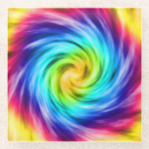 Super Colourful Whirlpool Glass Coaster