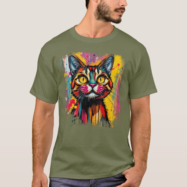 Super comfy favourite cat t-shirt (Front)
