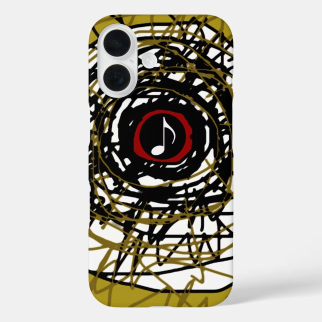 super-cool abstraction with musical-note Case-Mate iPhone case (Back)