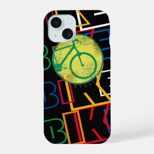 super cool and modern Bike / biking design iPhone 15 Case