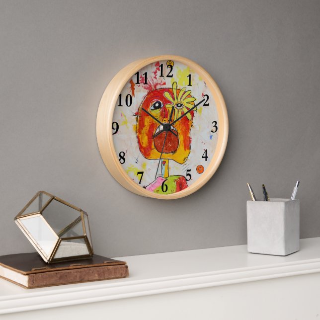 Super Cool Artsy Wall Clock! Clock (Office)