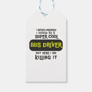 Super Cool Bus Driver Gift Tags