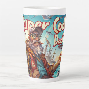 Super Cool! Dad! Digital Art Latte Mug
