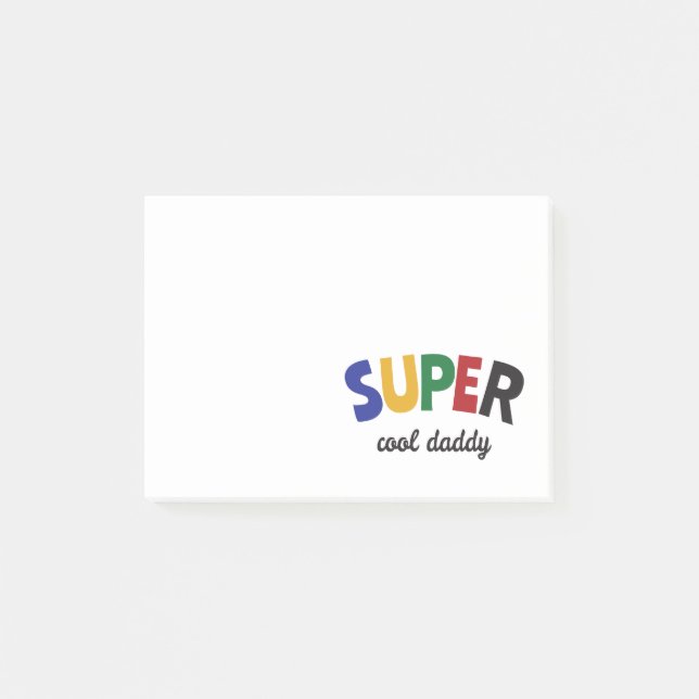 Super cool daddy post-it notes (Front)