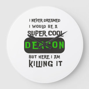 Super Cool Deacon Large Clock