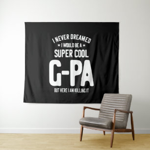 Super Cool G-Pa   Grandfather Gift Tapestry
