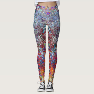Super cool leggings with abstract colorful pattern