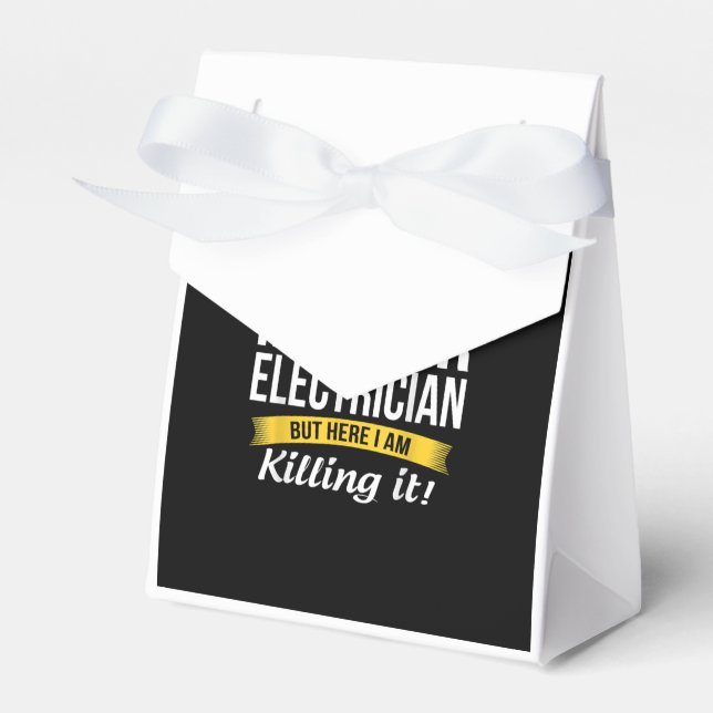 Super Cool Master Electrician  Funny Gift Favour Box (Front Side)