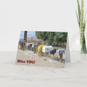Super Cool Miss You Greeting Card! Card