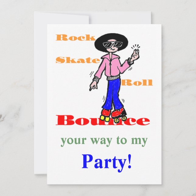Super Cool Party Invitations (Front)