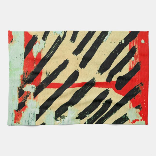 Super Cool Peeling Wall Paper Tea Towel (Horizontal)