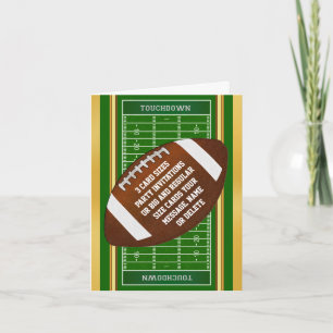Super Cool Personalised Football Party Invitations