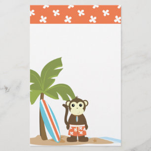 Super Cool Surf Monkey Stationery
