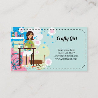 Super Crafty Girl Business Cards