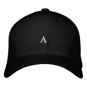 Super Custom "A" Monogram Cool Times Roman Font Embroidered Hat