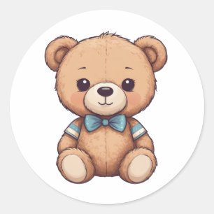 super cute adorable teddy bear sticker