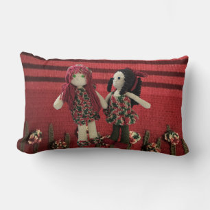 Super Cute Amigurumi Best Friends Dolls Pillow! Lumbar Cushion