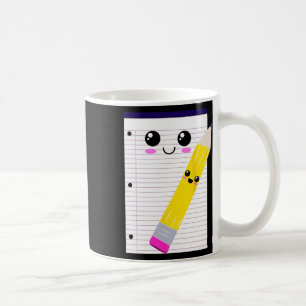 Super Cute And Fun Writing Pad And Pencil Kawaii C Coffee Mug