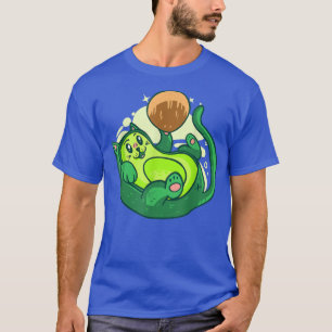 Super Cute Anime Playful Play Time Avocado Kitty C T-Shirt