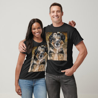 Super Cute Aussie Shepard Puppy T-Shirt