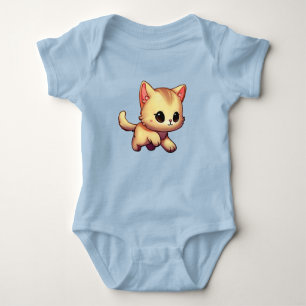 Super Cute Baby Kitten Cartoon Bodysuit