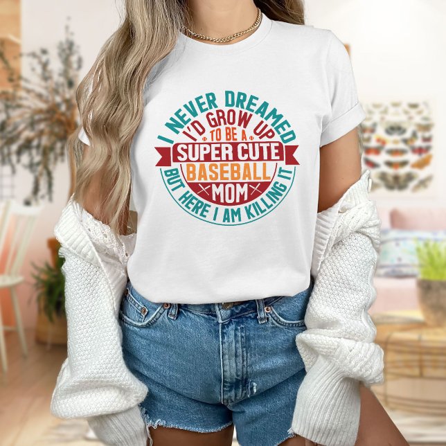 Super Cute Baseball Mum T-Shirt (Creator Uploaded)