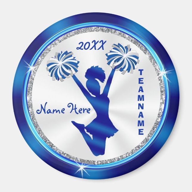 Super Cute, Cheap Personalised Cheer Magnets (Front)