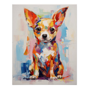 Super Cute Chihuahua Dog Puppy 003 - Xeno Lucilfer Poster