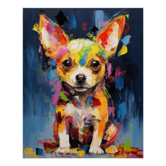 Super Cute Chihuahua Dog Puppy 005 - Xeno Lucilfer Poster