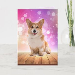 Super Cute Corgi Birthday Card