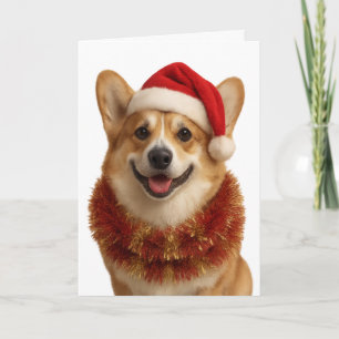 Super cute Corgi Christmas card