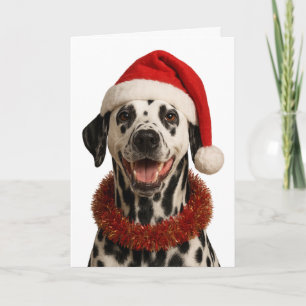Super cute Dalmation Christmas card