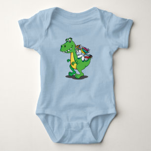 Super Cute Dinosaur Unicorn Baby Bodysuit