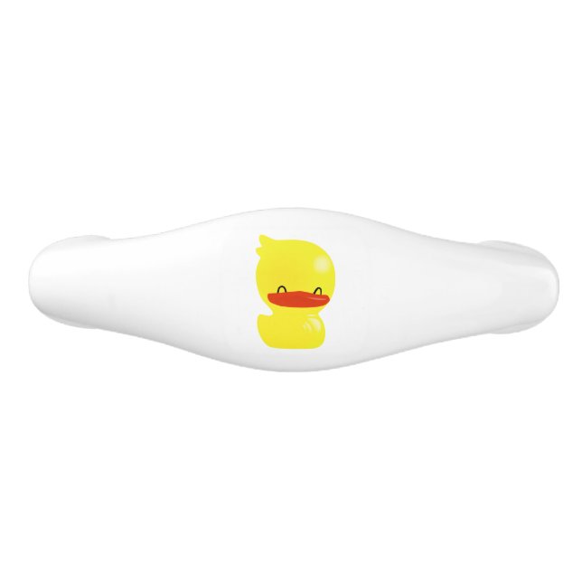 Super Cute Ducky Ceramic Drawer Pull (Front)