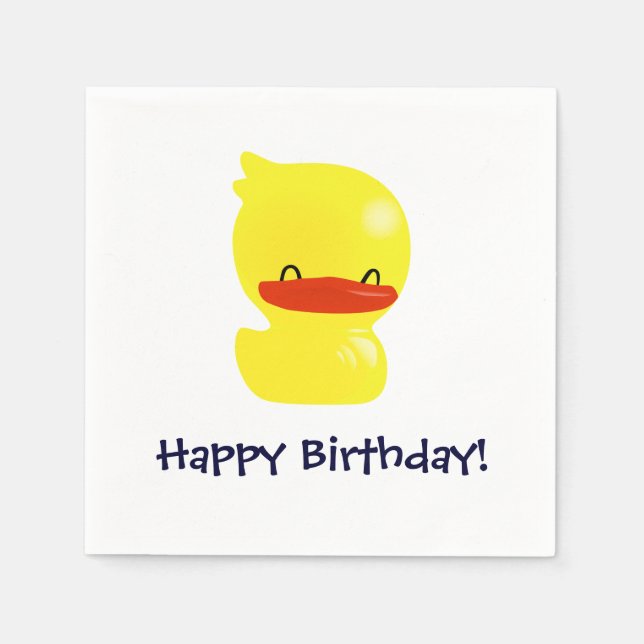 Super Cute Ducky Paper Napkins (Front)