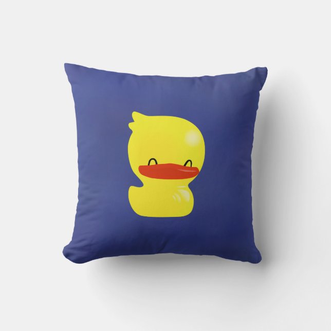 Super Cute Ducky Throw Pillow (Front)