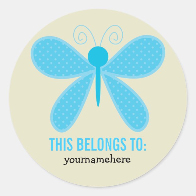 Super Cute Flower THIS BELONGS TO Stickers (Front)