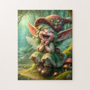 Super Cute Happy Pixie Jigsaw Puzzle