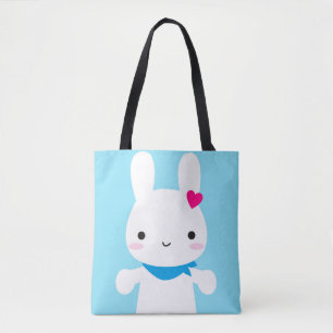 Super Cute Kawaii Bunny and Panda Tote Bag