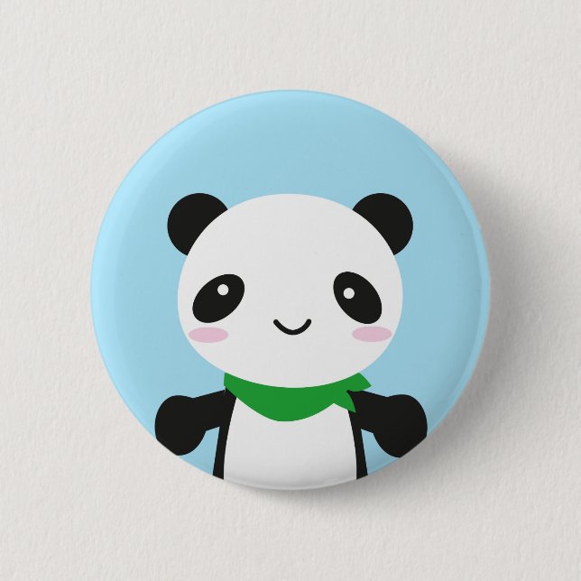 Super Cute Kawaii Panda 6 Cm Round Badge (Front)