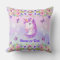 Super Cute Pastel, Personalised Unicorn Pillow