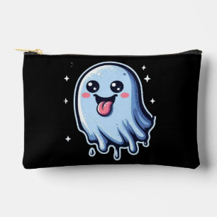 Super Cute & Playful Ghost with Sparkle Accessory Pouch